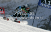 Aksel Lund Svindal of Norway skiing in first run of first Men GS FIS Alpine ski World Cup 2009-2010 race in Soelden, Austria. First giant slalom race of Men FIS Alpine ski World Cup was held on Rettenbach glacier above Soelden, Austria on 25th of October 2009.
