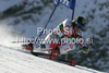Ninth after first run Marcel Hirscher of Austria skiing in first run of first Men GS FIS Alpine ski World Cup 2009-2010 race in Soelden, Austria. First giant slalom race of Men FIS Alpine ski World Cup was held on Rettenbach glacier above Soelden, Austria on 25th of October 2009.
