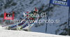 Thomas Fanara of France skiing in first run of first Men GS FIS Alpine ski World Cup 2009-2010 race in Soelden, Austria. First giant slalom race of Men FIS Alpine ski World Cup was held on Rettenbach glacier above Soelden, Austria on 25th of October 2009.
