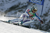 Steve Missillier of France skiing in first run of first Men GS FIS Alpine ski World Cup 2009-2010 race in Soelden, Austria. First giant slalom race of Men FIS Alpine ski World Cup was held on Rettenbach glacier above Soelden, Austria on 25th of October 2009.
