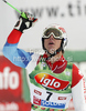 Third placed Carlo Janka of Switzerland reacts in finish of second run of first Men GS FIS Alpine ski World Cup 2009-2010 race in Soelden, Austria. First giant slalom race of Men FIS Alpine ski World Cup was held on Rettenbach glacier above Soelden, Austria on 25th of October 2009.
