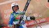 Fourth placed Massimiliano Blardone of Italy reacts in finish of second run of first Men GS FIS Alpine ski World Cup 2009-2010 race in Soelden, Austria. First giant slalom race of Men FIS Alpine ski World Cup was held on Rettenbach glacier above Soelden, Austria on 25th of October 2009.
