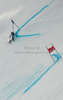 Anemone Marmottan of France skiing in second run of women giant slalom World Cup race in Lienz, Austra. Giant slalom race of Women Audi FIS Alpine skiing World Cup 2009-10 was held in Lienz, Slovenia, on 28th of December 2009.
