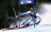 Tessa Worley of France skiing in first run of women giant slalom World Cup race in Lienz, Austra. Giant slalom race of Women Audi FIS Alpine skiing World Cup 2009-10 was held in Lienz, Slovenia, on 28th of December 2009.
