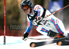 Taina Barioz of France skiing in first run of women giant slalom World Cup race in Lienz, Austra. Giant slalom race of Women Audi FIS Alpine skiing World Cup 2009-10 was held in Lienz, Slovenia, on 28th of December 2009.
