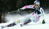 Lindsey Vonn of USA skiing in first run of women giant slalom World Cup race in Lienz, Austra. Giant slalom race of Women Audi FIS Alpine skiing World Cup 2009-10 was held in Lienz, Slovenia, on 28th of December 2009.
