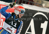 Maria Pietilae-Holmner of Sweden reacts in finish of second run of women giant slalom World Cup race in Lienz, Austra. Giant slalom race of Women Audi FIS Alpine skiing World Cup 2009-10 was held in Lienz, Slovenia, on 28th of December 2009.
