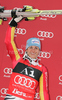 Winner Kathrin Hoelzl of Germany celebrates her medal won in women giant slalom World Cup race in Lienz, Austra. Giant slalom race of Women Audi FIS Alpine skiing World Cup 2009-10 was held in Lienz, Slovenia, on 28th of December 2009.

