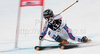 Tessa Worley of France skiing in second run of women giant slalom World Cup race in Lienz, Austra. Giant slalom race of Women Audi FIS Alpine skiing World Cup 2009-10 was held in Lienz, Slovenia, on 28th of December 2009.
