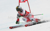 Kathrin Zettel of Austria skiing in second run of women giant slalom World Cup race in Lienz, Austra. Giant slalom race of Women Audi FIS Alpine skiing World Cup 2009-10 was held in Lienz, Slovenia, on 28th of December 2009.
