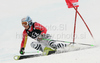 Winner Kathrin Hoelzl of Germany skiing in second run of women giant slalom World Cup race in Lienz, Austra. Giant slalom race of Women Audi FIS Alpine skiing World Cup 2009-10 was held in Lienz, Slovenia, on 28th of December 2009.
