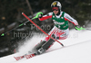 Second after first run Kathrin Zettel of Austria skiing in first run of women slalom World Cup race in Lienz, Austra. Slalom race of Women Audi FIS Alpine skiing World Cup 2009-10 was held in Lienz, Austria, on 29th of December 2009.
