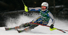 Frida Hansdotter of Sweden skiing in first run of women slalom World Cup race in Lienz, Austra. Slalom race of Women Audi FIS Alpine skiing World Cup 2009-10 was held in Lienz, Austria, on 29th of December 2009.
