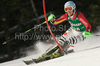 Kathrin Hoelzl of Germany skiing in first run of women slalom World Cup race in Lienz, Austra. Slalom race of Women Audi FIS Alpine skiing World Cup 2009-10 was held in Lienz, Austria, on 29th of December 2009.
