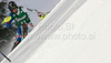 Manuela Moelgg of Italy skiing in first run of women slalom World Cup race in Lienz, Austra. Slalom race of Women Audi FIS Alpine skiing World Cup 2009-10 was held in Lienz, Austria, on 29th of December 2009.
