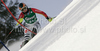 Katharina Duerr of Germany skiing in first run of women slalom World Cup race in Lienz, Austra. Slalom race of Women Audi FIS Alpine skiing World Cup 2009-10 was held in Lienz, Austria, on 29th of December 2009.

