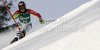Christina Geiger of Germany skiing in first run of women slalom World Cup race in Lienz, Austra. Slalom race of Women Audi FIS Alpine skiing World Cup 2009-10 was held in Lienz, Austria, on 29th of December 2009.

