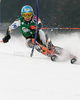 Tanja Poutiainen of Finland skiing in first run of women slalom World Cup race in Lienz, Austra. Slalom race of Women Audi FIS Alpine skiing World Cup 2009-10 was held in Lienz, Austria, on 29th of December 2009.
