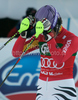 Maria Riesch of Germany reacts in finish of second run of women slalom World Cup race in Lienz, Austra. Slalom race of Women Audi FIS Alpine skiing World Cup 2009-10 was held in Lienz, Austria, on 29th of December 2009.
