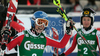 Winner Marlies Schild of Austria reacts in finish of second run of women slalom World Cup race in Lienz, Austra. Slalom race of Women Audi FIS Alpine skiing World Cup 2009-10 was held in Lienz, Austria, on 29th of December 2009.
