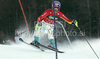 Maria Riesch of Germany skiing in second run of women slalom World Cup race in Lienz, Austra. Slalom race of Women Audi FIS Alpine skiing World Cup 2009-10 was held in Lienz, Austria, on 29th of December 2009.

