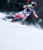 First after first run, Kathrin Zettel of Austria skiing in first run of women Snow queen trophy slalom World Cup race in Zagreb, Croatia. Slalom race of Women Audi FIS Alpine skiing World Cup 2009-10 was held in on Sljeme above Zagreb, Croatia, on 3rd of January 2010.
