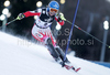 Second after first run, Marlies Schild of Austria skiing in first run of women Snow queen trophy slalom World Cup race in Zagreb, Croatia. Slalom race of Women Audi FIS Alpine skiing World Cup 2009-10 was held in on Sljeme above Zagreb, Croatia, on 3rd of January 2010.
