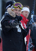 Coach of Finnish women team, Janez Slivnik during first run of women Snow queen trophy slalom World Cup race in Zagreb, Croatia. Slalom race of Women Audi FIS Alpine skiing World Cup 2009-10 was held in on Sljeme above Zagreb, Croatia, on 3rd of January 2010.
