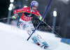 Third after first run, Maria Riesch of Germany skiing in first run of women Snow queen trophy slalom World Cup race in Zagreb, Croatia. Slalom race of Women Audi FIS Alpine skiing World Cup 2009-10 was held in on Sljeme above Zagreb, Croatia, on 3rd of January 2010.
