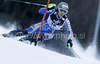 Therese Borssen of Sweden skiing in first run of women Snow queen trophy slalom World Cup race in Zagreb, Croatia. Slalom race of Women Audi FIS Alpine skiing World Cup 2009-10 was held in on Sljeme above Zagreb, Croatia, on 3rd of January 2010.
