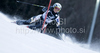 Sanni Leinonen of Finland skiing in first run of women Snow queen trophy slalom World Cup race in Zagreb, Croatia. Slalom race of Women Audi FIS Alpine skiing World Cup 2009-10 was held in on Sljeme above Zagreb, Croatia, on 3rd of January 2010.
