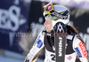 Sanni Leinonen of Finland reacts in finish of second run of women Snow queen trophy slalom World Cup race in Zagreb, Croatia. Slalom race of Women Audi FIS Alpine skiing World Cup 2009-10 was held in on Sljeme above Zagreb, Croatia, on 3rd of January 2010.
