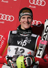 Third placed Susanne Riesch of Germany celebrates her medal won in women Snow queen trophy slalom World Cup race in Zagreb, Croatia. Slalom race of Women Audi FIS Alpine skiing World Cup 2009-10 was held in on Sljeme above Zagreb, Croatia, on 3rd of January 2010.

