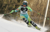 Marusa Ferk of Slovenia skiing in second run of women Snow queen trophy slalom World Cup race in Zagreb, Croatia. Slalom race of Women Audi FIS Alpine skiing World Cup 2009-10 was held in on Sljeme above Zagreb, Croatia, on 3rd of January 2010.
