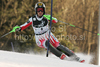 Second placed Kathrin Zettel of Austria skiing in second run of women Snow queen trophy slalom World Cup race in Zagreb, Croatia. Slalom race of Women Audi FIS Alpine skiing World Cup 2009-10 was held in on Sljeme above Zagreb, Croatia, on 3rd of January 2010.
