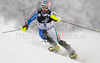 Third after first run Manfred Moelgg of Italy skiing in first run of men Snow queen trophy slalom World Cup race in Zagreb, Croatia. Slalom race of Men Audi FIS Alpine skiing World Cup 2009-10 was held on Sljeme above Zagreb, Croatia, on 6th of January 2010.
