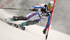 Sixth after first run Steve Missillier of France skiing in first run of men Snow queen trophy slalom World Cup race in Zagreb, Croatia. Slalom race of Men Audi FIS Alpine skiing World Cup 2009-10 was held on Sljeme above Zagreb, Croatia, on 6th of January 2010.

