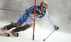 Christof Innerhofer of Italy skiing in first run of men Snow queen trophy slalom World Cup race in Zagreb, Croatia. Slalom race of Men Audi FIS Alpine skiing World Cup 2009-10 was held on Sljeme above Zagreb, Croatia, on 6th of January 2010.
