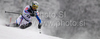 Thomas Mermillod Blondin of France skiing in first run of men Snow queen trophy slalom World Cup race in Zagreb, Croatia. Slalom race of Men Audi FIS Alpine skiing World Cup 2009-10 was held on Sljeme above Zagreb, Croatia, on 6th of January 2010.
