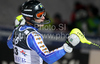 Anton Lahdenperae of Sweden reacts in finish of second run of men Snow queen trophy slalom World Cup race in Zagreb, Croatia. Slalom race of Men Audi FIS Alpine skiing World Cup 2009-10 was held on Sljeme above Zagreb, Croatia, on 6th of January 2010.
