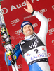 Second placed Manfred Moelgg of Italy celebrates his medal won in men Snow queen trophy slalom World Cup race in Zagreb, Croatia. Slalom race of Men Audi FIS Alpine skiing World Cup 2009-10 was held on Sljeme above Zagreb, Croatia, on 6th of January 2010.
