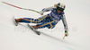 Jessica Lindell-Vikarby of Sweden skiing during women downhill race of Audi FIS alpine skiing World Cup in Haus im Ennstal, Austria. Downhill race of Women Audi FIS Alpine skiing World Cup 2009-10 was held in Haus im Ennstal, Austria, on 9th of January 2010.
