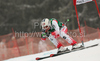 Fifth placed Andrea Fischbacher of Austria skiing during women Super-G race of Audi FIS alpine skiing World Cup in Haus im Ennstal, Austria. Super-G race of Women Audi FIS Alpine skiing World Cup 2009-10 was held in Haus im Ennstal, Austria, on 10th of January 2010.
