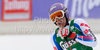 Ingrid Jacquemod of France reacts in finish of women Super-G race of Audi FIS alpine skiing World Cup in Haus im Ennstal, Austria. Super-G race of Women Audi FIS Alpine skiing World Cup 2009-10 was held in Haus im Ennstal, Austria, on 10th of January 2010.
