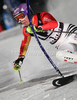 Second placed after first run Maria Riesch of Germany skiing in first run of Women slalom race of Audi FIS alpine skiing World Cup in Flachau, Austria. Slalom race of Women Audi FIS Alpine skiing World Cup 2009-10 was held in Flachau, Austria, on 12th of January 2010.
