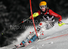 Leader after first run Susanne Riesch of Germany skiing in first run of Women slalom race of Audi FIS alpine skiing World Cup in Flachau, Austria. Slalom race of Women Audi FIS Alpine skiing World Cup 2009-10 was held in Flachau, Austria, on 12th of January 2010.
