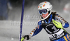 Eight after first run Maria Pietilae-Holmner of Sweden skiing in first run of Women slalom race of Audi FIS alpine skiing World Cup in Flachau, Austria. Slalom race of Women Audi FIS Alpine skiing World Cup 2009-10 was held in Flachau, Austria, on 12th of January 2010.
