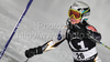 Sanni Leinonen of Finland skiing in first run of Women slalom race of Audi FIS alpine skiing World Cup in Flachau, Austria. Slalom race of Women Audi FIS Alpine skiing World Cup 2009-10 was held in Flachau, Austria, on 12th of January 2010.
