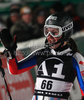 Anemone Marmottan of France reacts in finish of second run of Women slalom race of Audi FIS alpine skiing World Cup in Flachau, Austria. Slalom race of Women Audi FIS Alpine skiing World Cup 2009-10 was held in Flachau, Austria, on 12th of January 2010.
