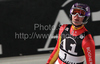 Second placed Maria Riesch of Germany reacts in finish of second run of Women slalom race of Audi FIS alpine skiing World Cup in Flachau, Austria. Slalom race of Women Audi FIS Alpine skiing World Cup 2009-10 was held in Flachau, Austria, on 12th of January 2010.
